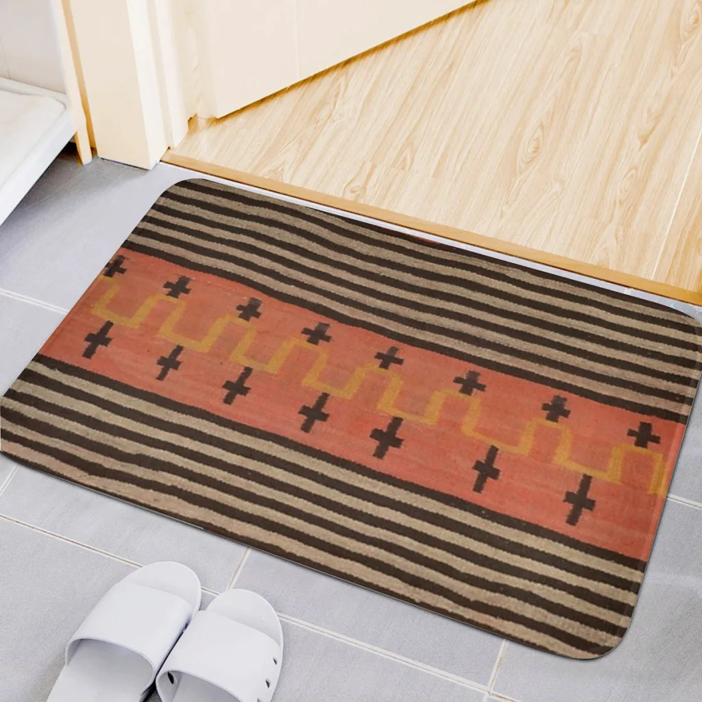 Home Carpet Rug Bathroom Navajo Rug 3 Mat Retro Multiple Choice Living Room Kitchen Non-Slip Alfombra