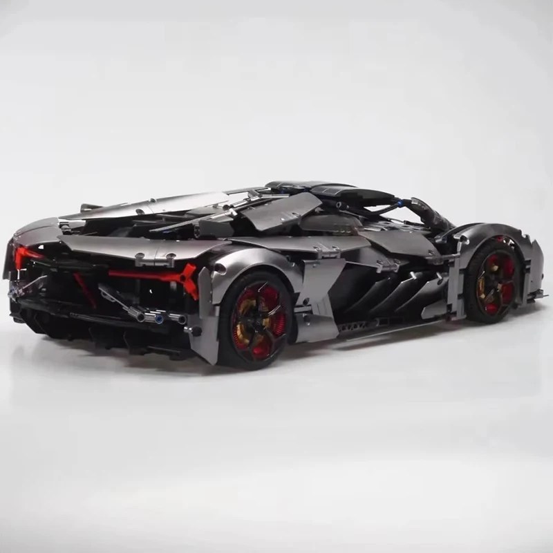 Metallic High-Tech 10246B Stadt Auto Baustein Technische Super Speed RC Racing Fahrzeug Modell Ziegel DIY Spielzeug Kind weihnachten Geschenk