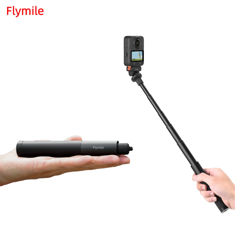 Palo de Selfie Flymile extensible para DJI Action 5 Pro/Osmo 360 /Pocket 3/Insta 360 X5/GoPro 13 accesorios de cámara