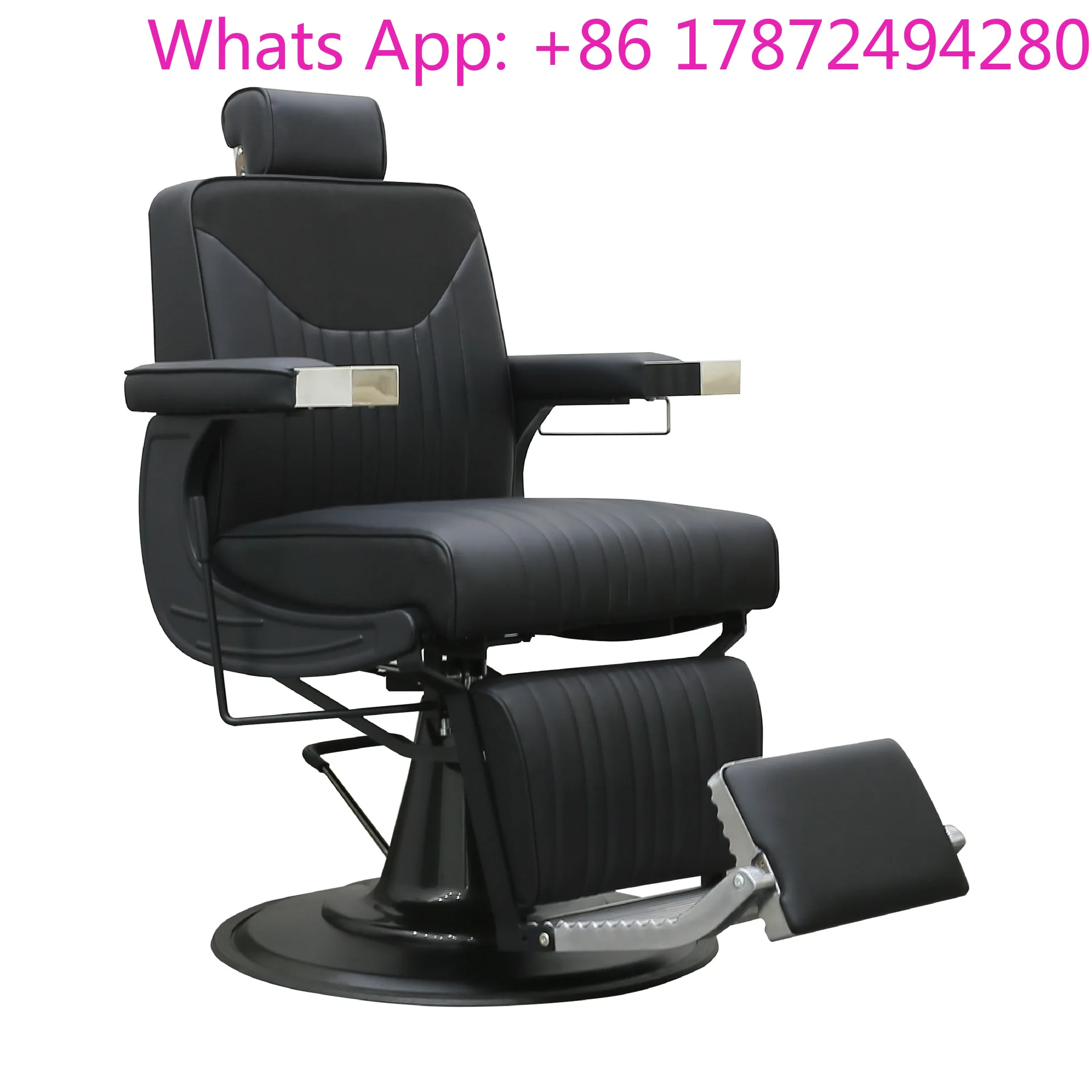Electric massage barber chair Hair chair Fashion hydraulic lift Comfortable barber shop hair chair