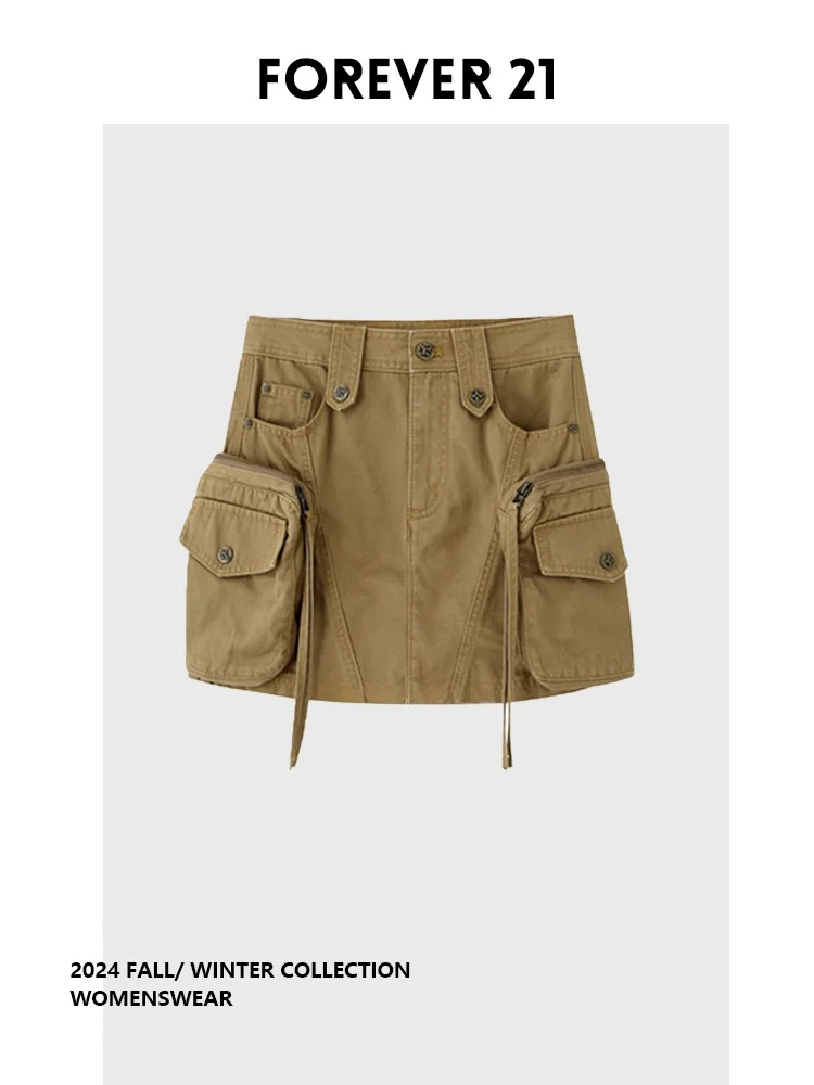 

Новая осенняя джинсовая юбка Forever 2 в американском ретро-стиле, уличная одежда, рабочий стиль, женская, с высокой талией, уникальный дизайн, эффектное впечатление