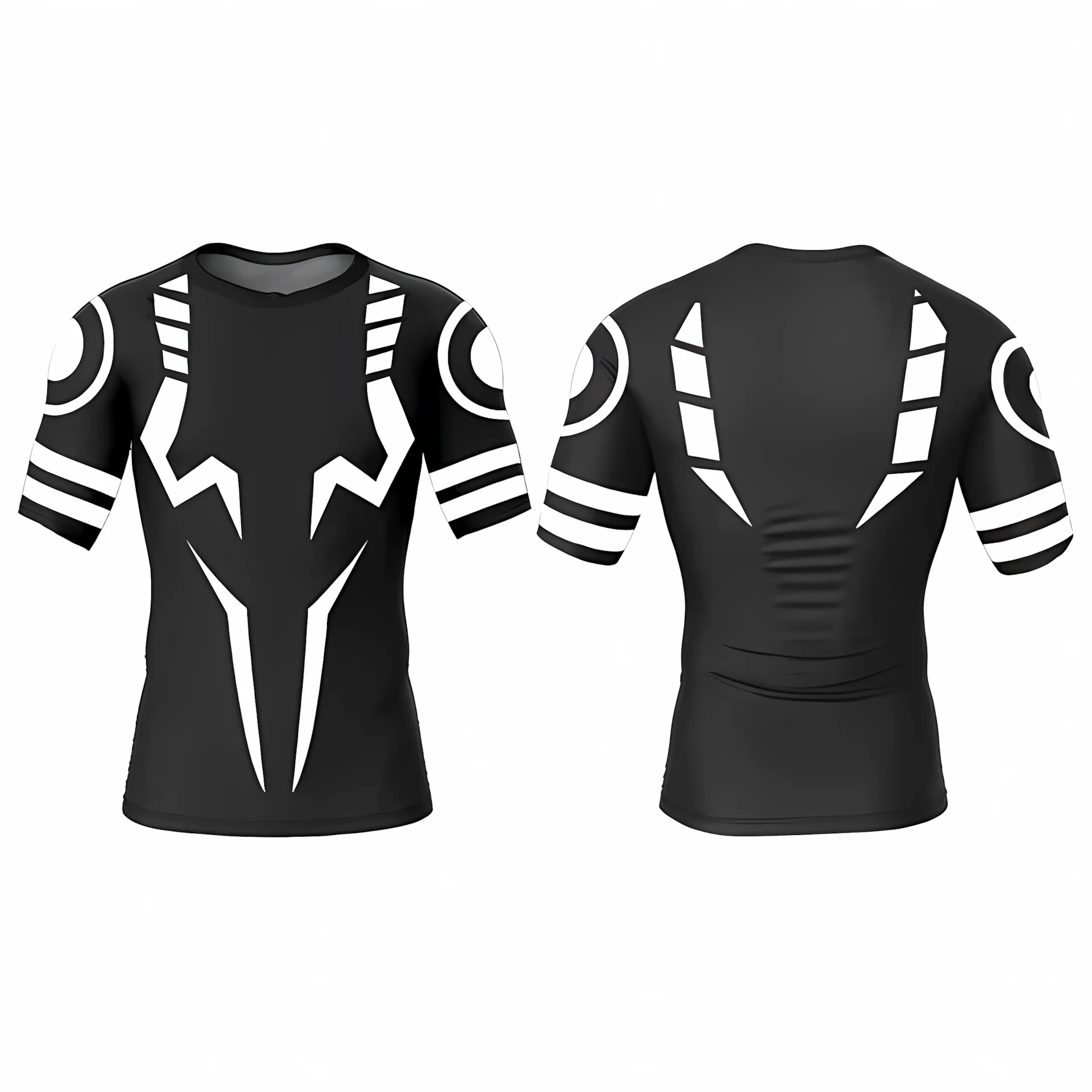 

Men's 3D printed compressed T-shirts, fashionable, breathable and quick-drying sports T-shirts, gym T-shirts and training T-shir