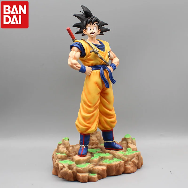 

Cartoon Dragon Ball Dream Son Goku Somersault Cloud Super Saiyan Standing Hand-made Statue Animation Model Ornaments Around Toy