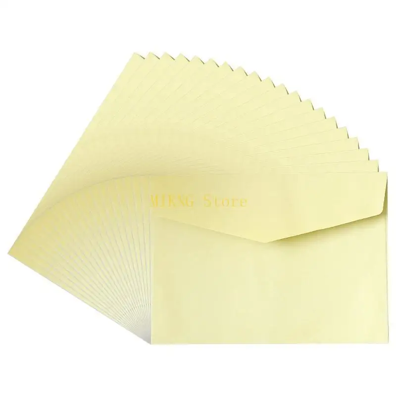 20Pcs 레트로 봉투 키트 7x5 인치 인사말 카드 결혼식 초대 카드에 대 한 다채로운 현금 봉투 감사합니다 베스트 세일