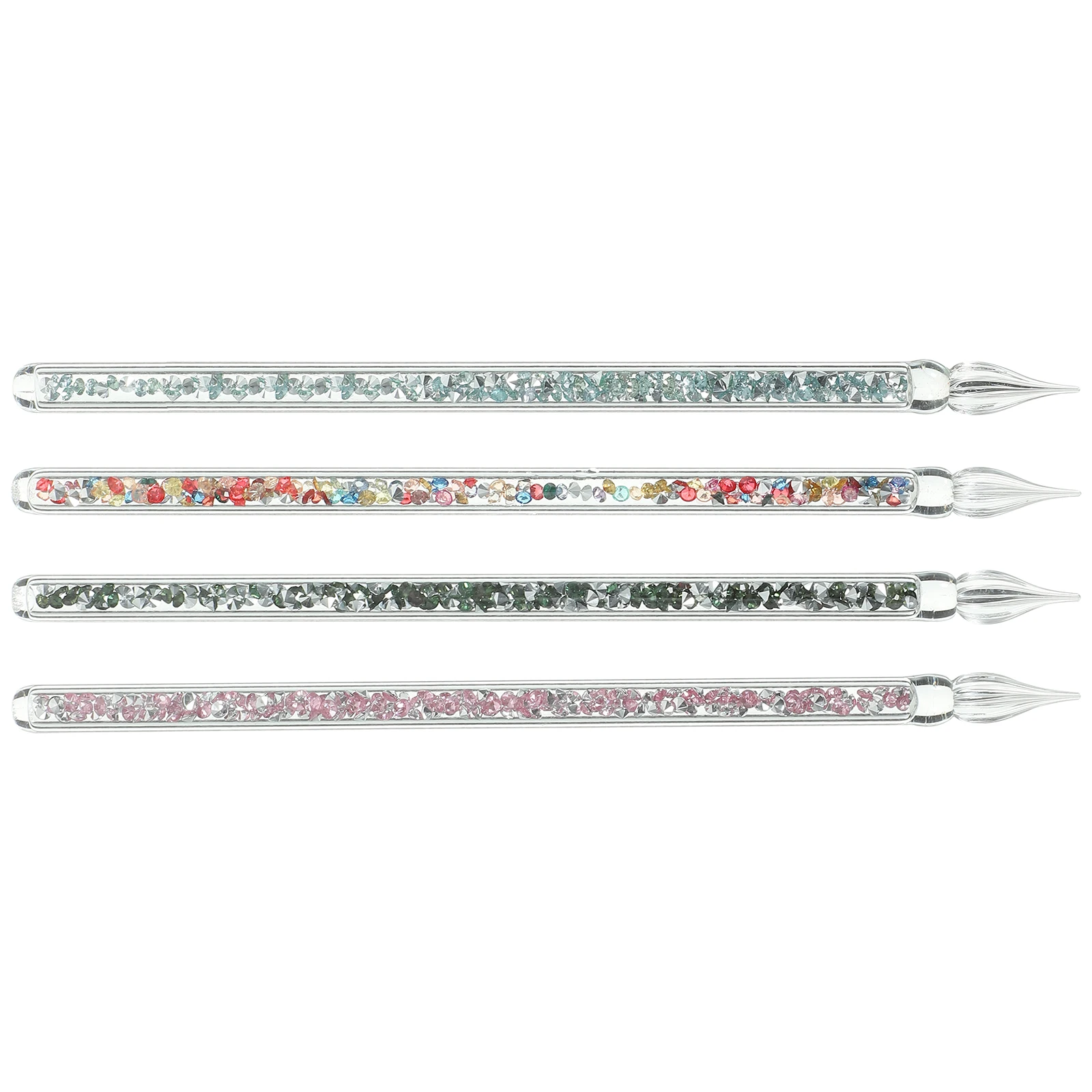 

4 Pcs Crystal Pen Vintage Glass Dip Pens Novelty for Artists Calligraphy Office