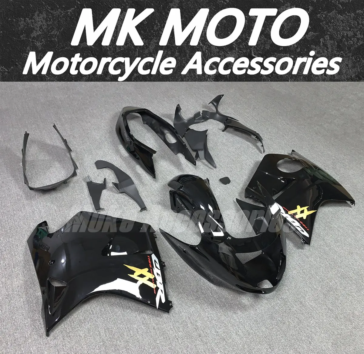 

Fairings Kit Fit For CBR1100XX 97-07 Bodywork Set High Quality ABS Injection Black