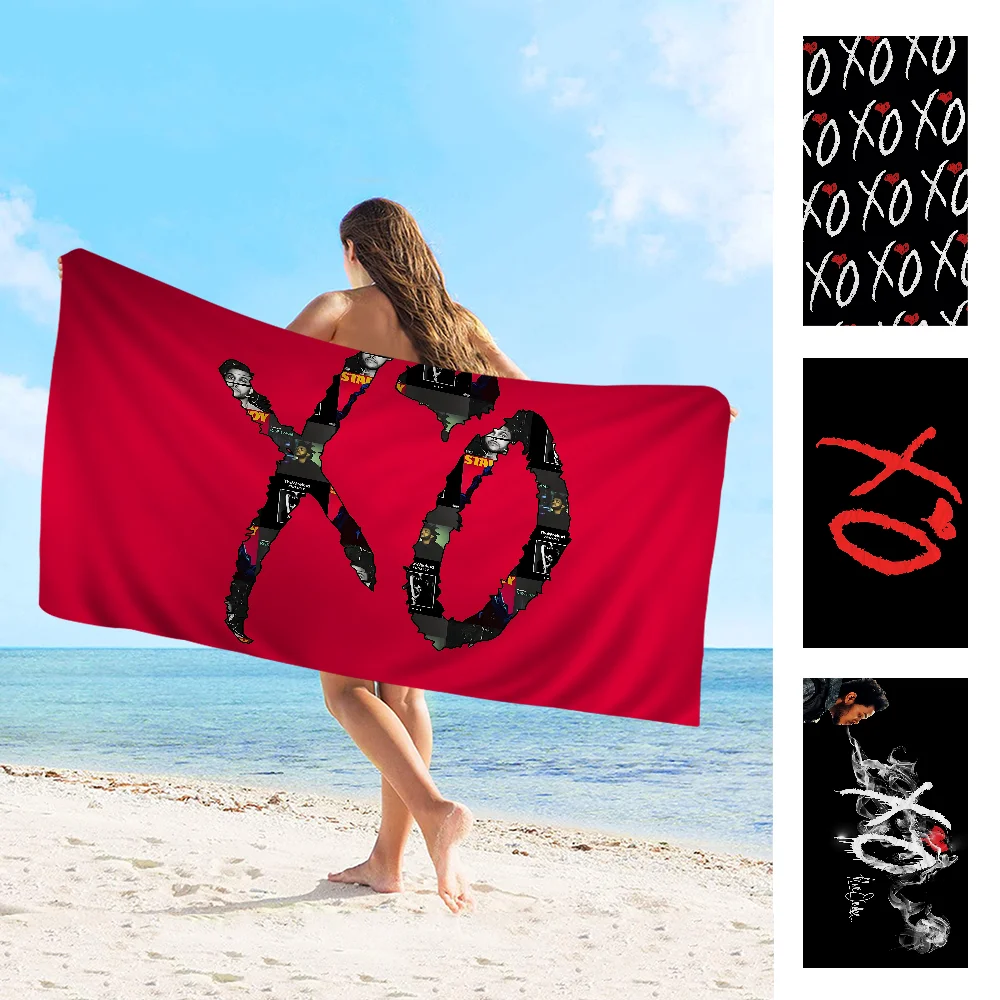 

Rapper The Weeknd XO Anime Beach Swimming Towel Soft Absorbent Washcloth Children's Gifts For Kids Travel Camping Gym