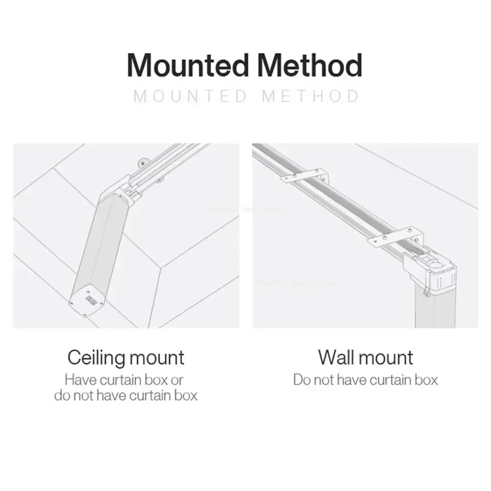 Aqara elektrische gordijnrail inclusief Smart Zigbee B1 batterijmotorrailset Automatisch gordijn afstandsbedieningssysteem