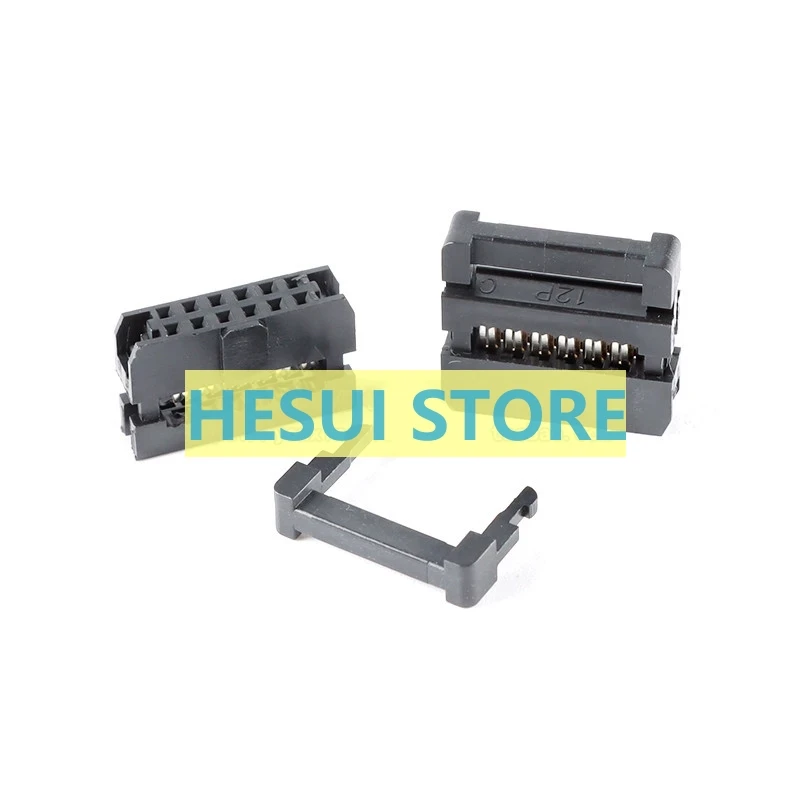 FC-6/8/10/12/14/16/20/24-50P 2.0mm spacing three-piece press head IDC connector