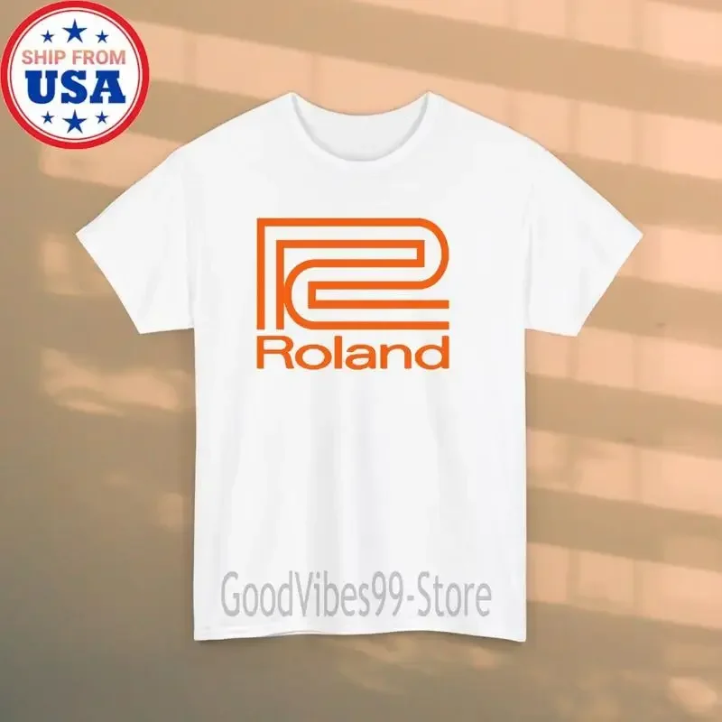 Roland Synthesizer Men's White T-shirt Size S-5XL
