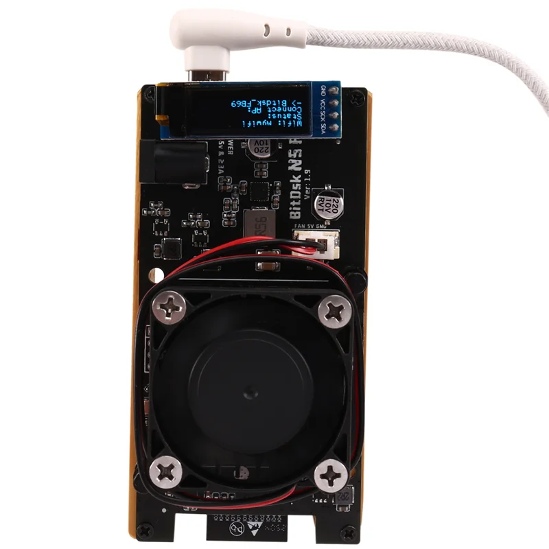 

AS95-Bitaxe BM1397 200Gh/S High Efficiency Solo Bitcoin ASIC Miner, Low Power BTC Mining Device With AU Plug