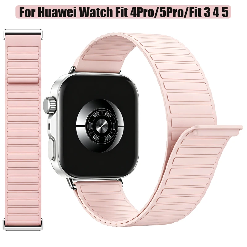 pulseira-de-silicone-para-huawei-watch-fit3-4pro-5pro-banda-magnetica-acessorios-para-huawei-watch-fit3-fit4-fit5