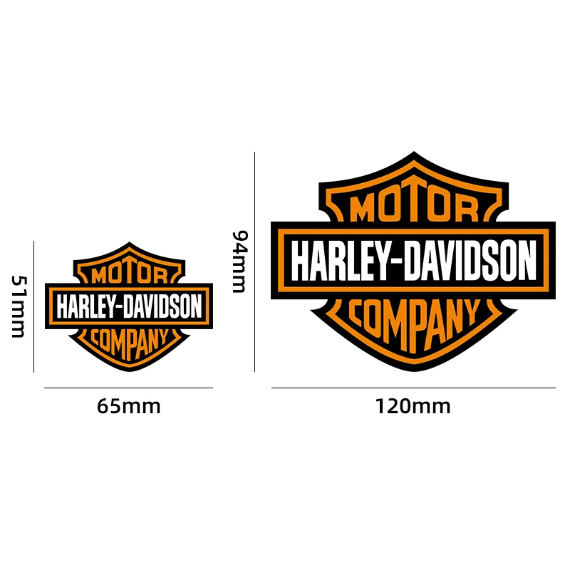 2pcs Motorcycle LOGO Tank Decal Motor Oil Cover Motorcycle Decal for Harley Helmet Stickers image 2