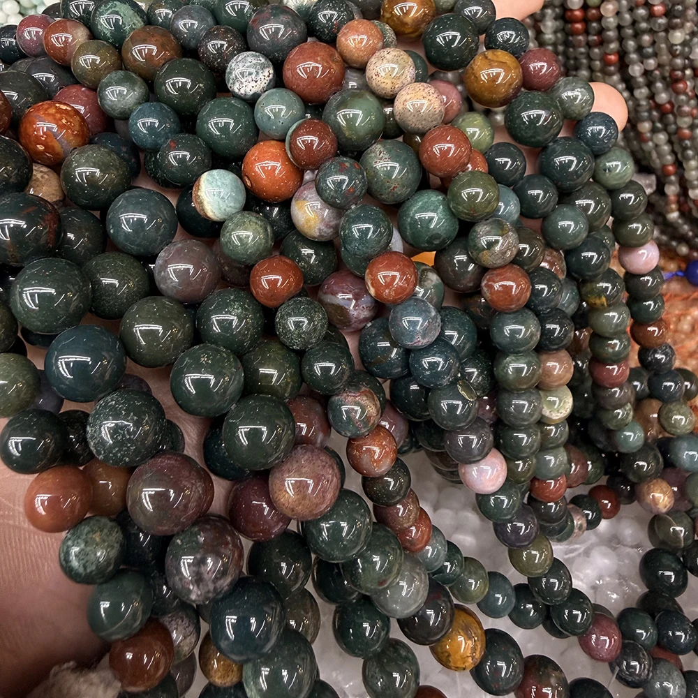 

Натуральные бусины из кровавого камня и гелиотропа 6 мм, 8 мм, 10 мм, круглые, для браслетов, ожерелий, для изготовления украшений, оптом