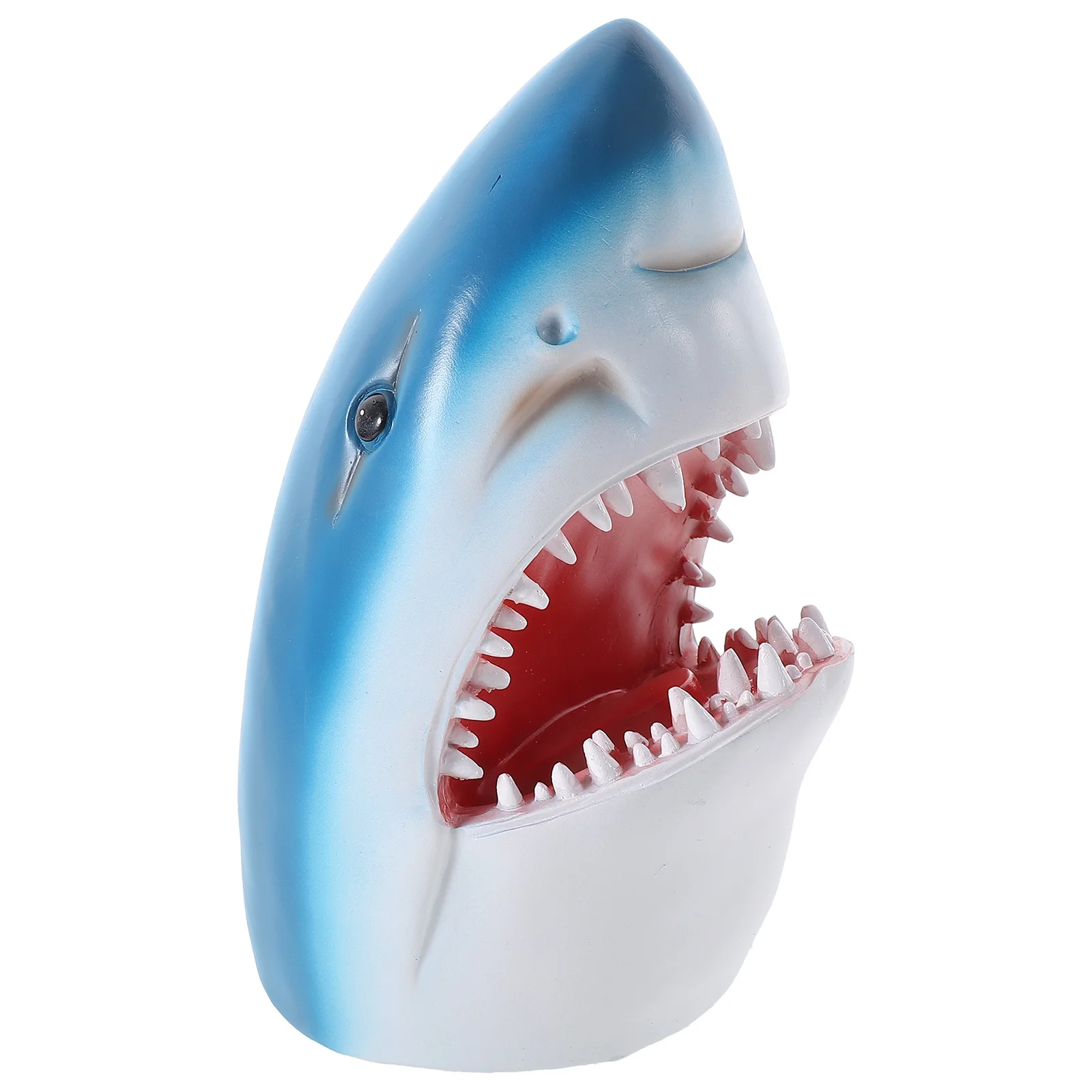 Realistico piccolo squalo Decor Materiale in resina Giardino Bonsai Ornamento Bordi arrotondati Superficie liscia Tocco sicuro Atmosfera Scrivania