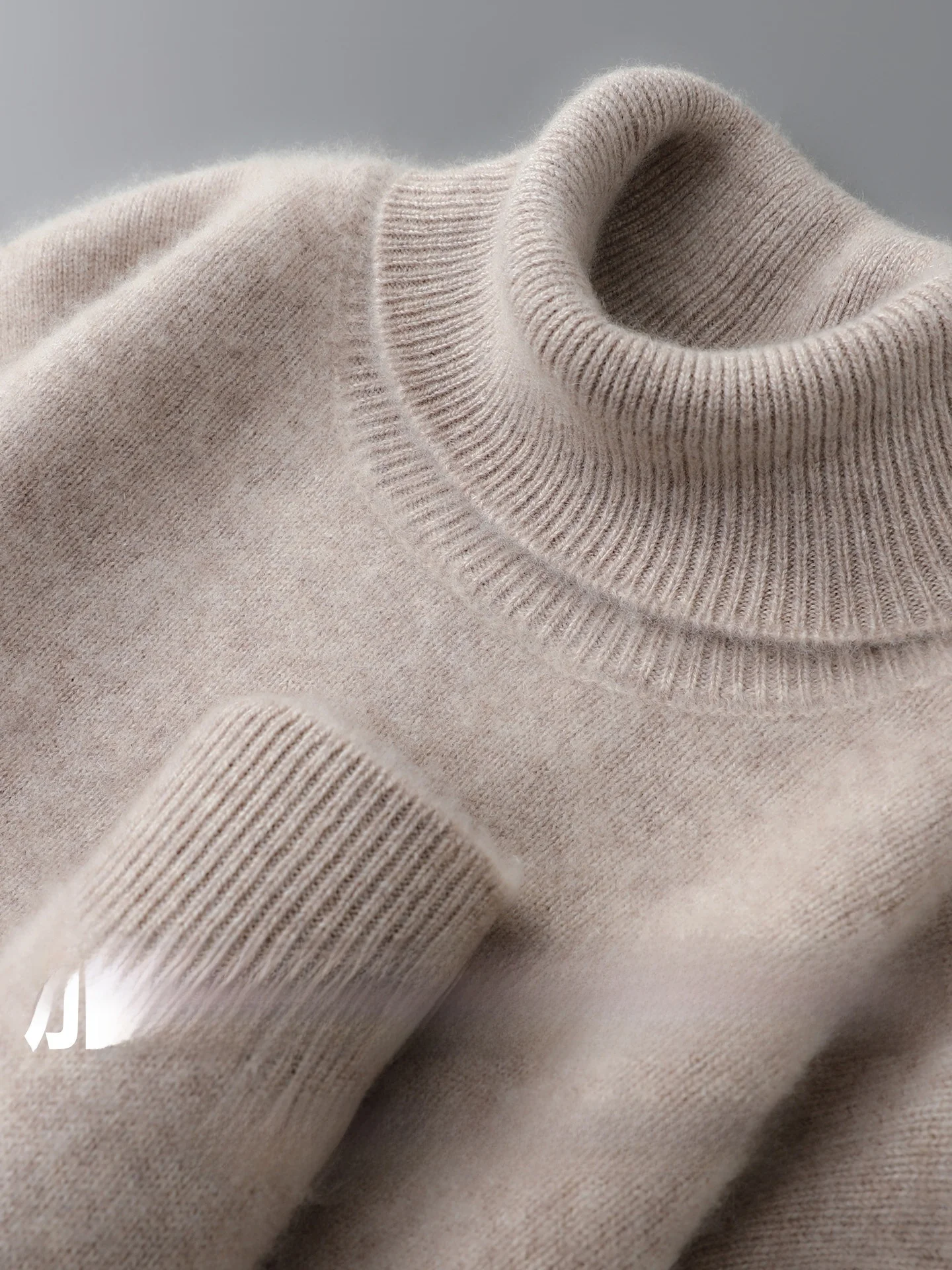 

Thiened Double Strand 7 Needle High Collar Men's Knitted Sweater Autumn Winter Loose Fit Woolen Camere Soft Casual Sle