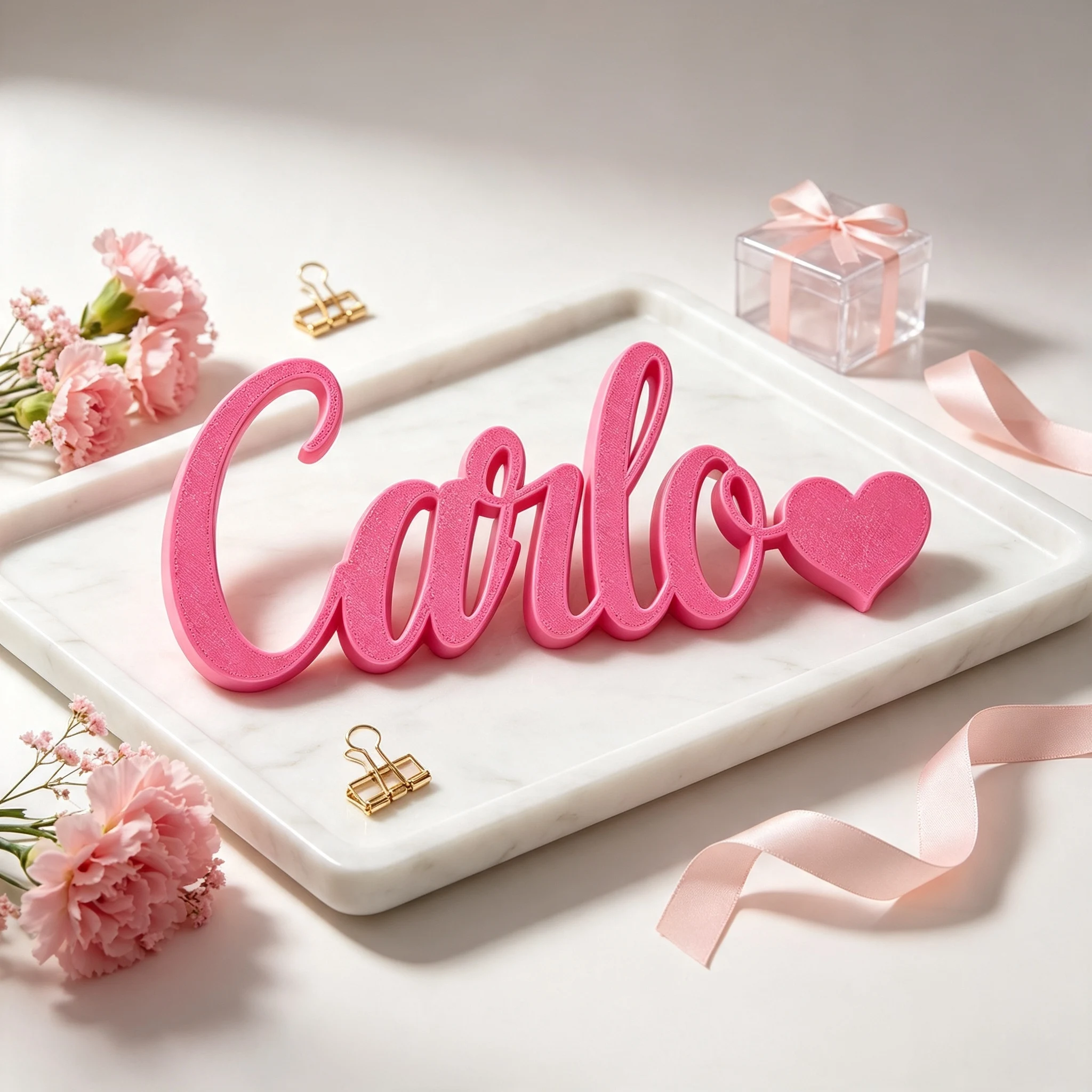 Custom 3D Love Letter Tabletop Decor Name Plaque Centerpiece Romantic Home Decor For Home Bedroom Hotel Valentine Wedding Party