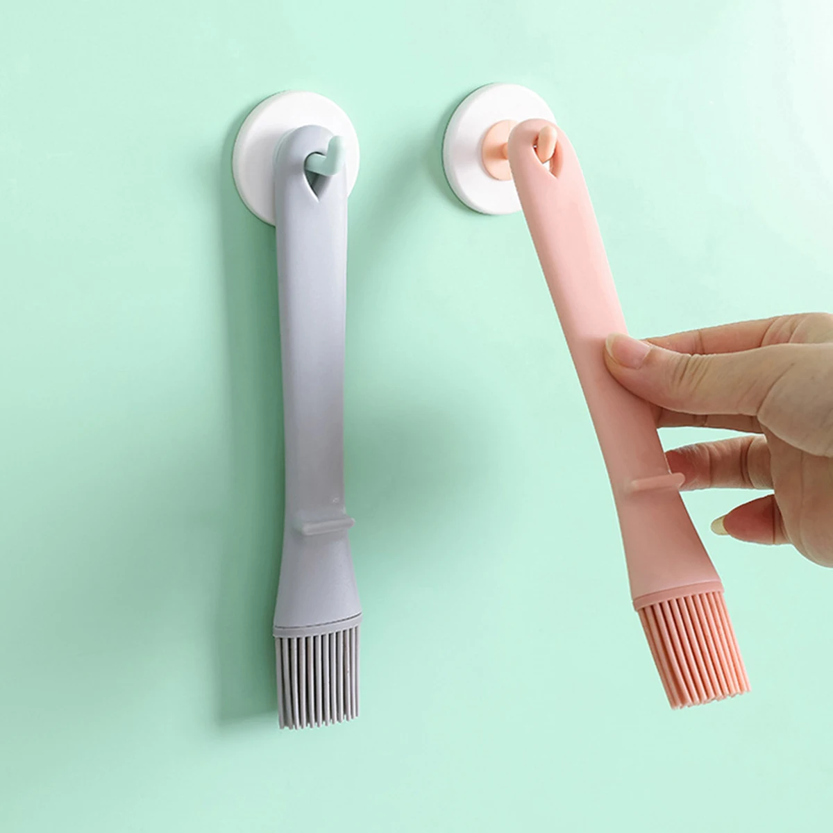 

2 Pcs BBQ Oil Brush Cooking Basting Dessert Silicone Food for Silica Gel Kitchen