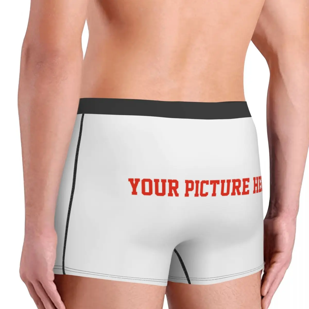 Your Picture Here Underpants Homme Panties Male Underwear Ventilate Shorts Boxer Briefs