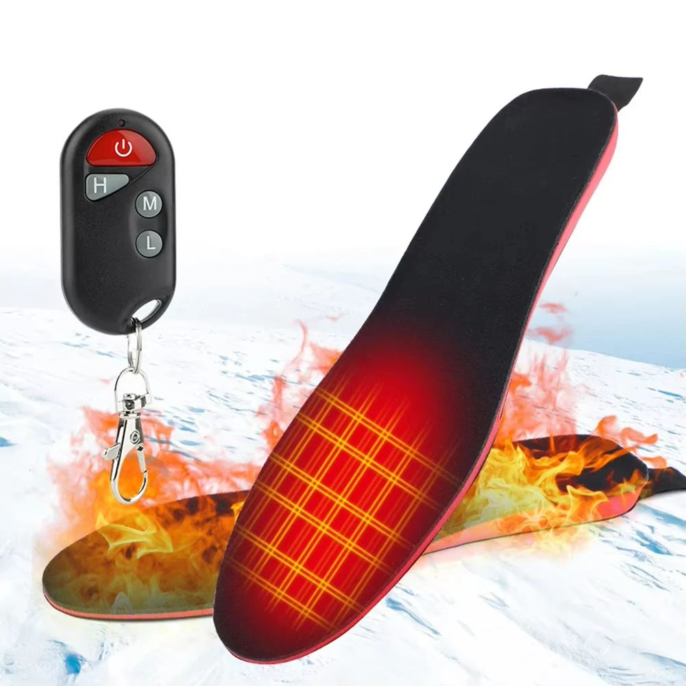 

Heating Insole Rechargeable Remote Control Thermostat Adjustment Cold Protection Warm Foot Insoles