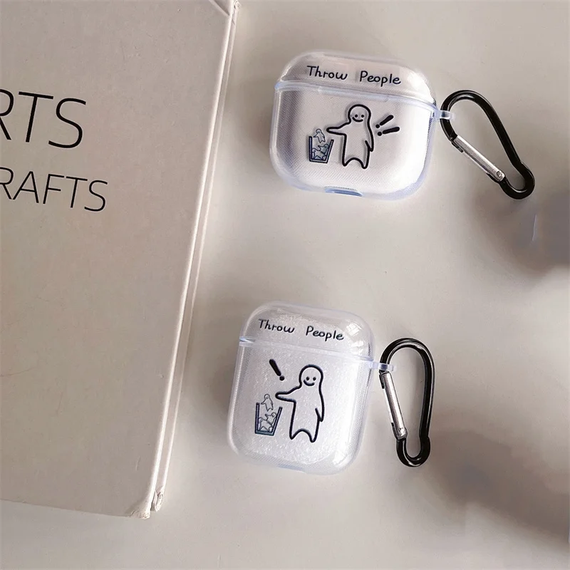 Fashion Cute Case for Airpods Pro 2 Cover Clear Protective Case Earphone Funda for Apple Airpods 3 Gen Cover Charging Box