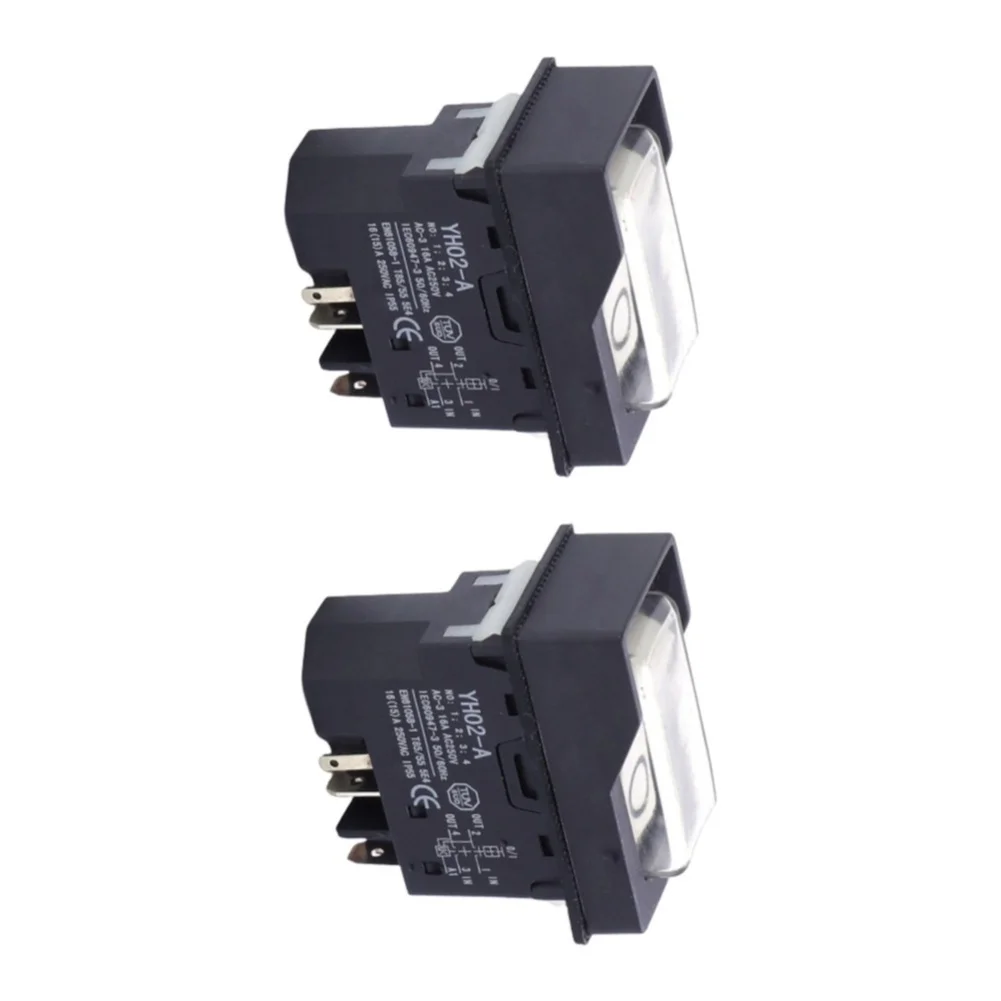 5-Pin YH02-A Electromagnetic Switch 250V AC 16A Designed for Lathes Industrial Tools and Log Splitter Applications