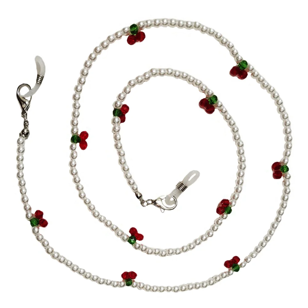 1 قطعة مصممة بالشيري لمكافحة خسر نظارات الحبل المحمولة مادة بلاستيكية خفيفة نسيج ممتاز استخدام واسع اختيار هدية