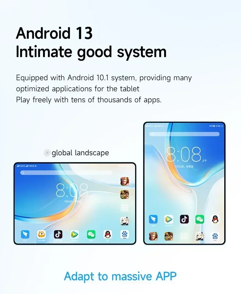 2024 Global Pad 8 Pro Tablet 10.1Inch Snapdragon8 Gen2 Android13 Global 16GB 1TB 10000mah 5G Dual SIM WIFI HD Full Screen Tab