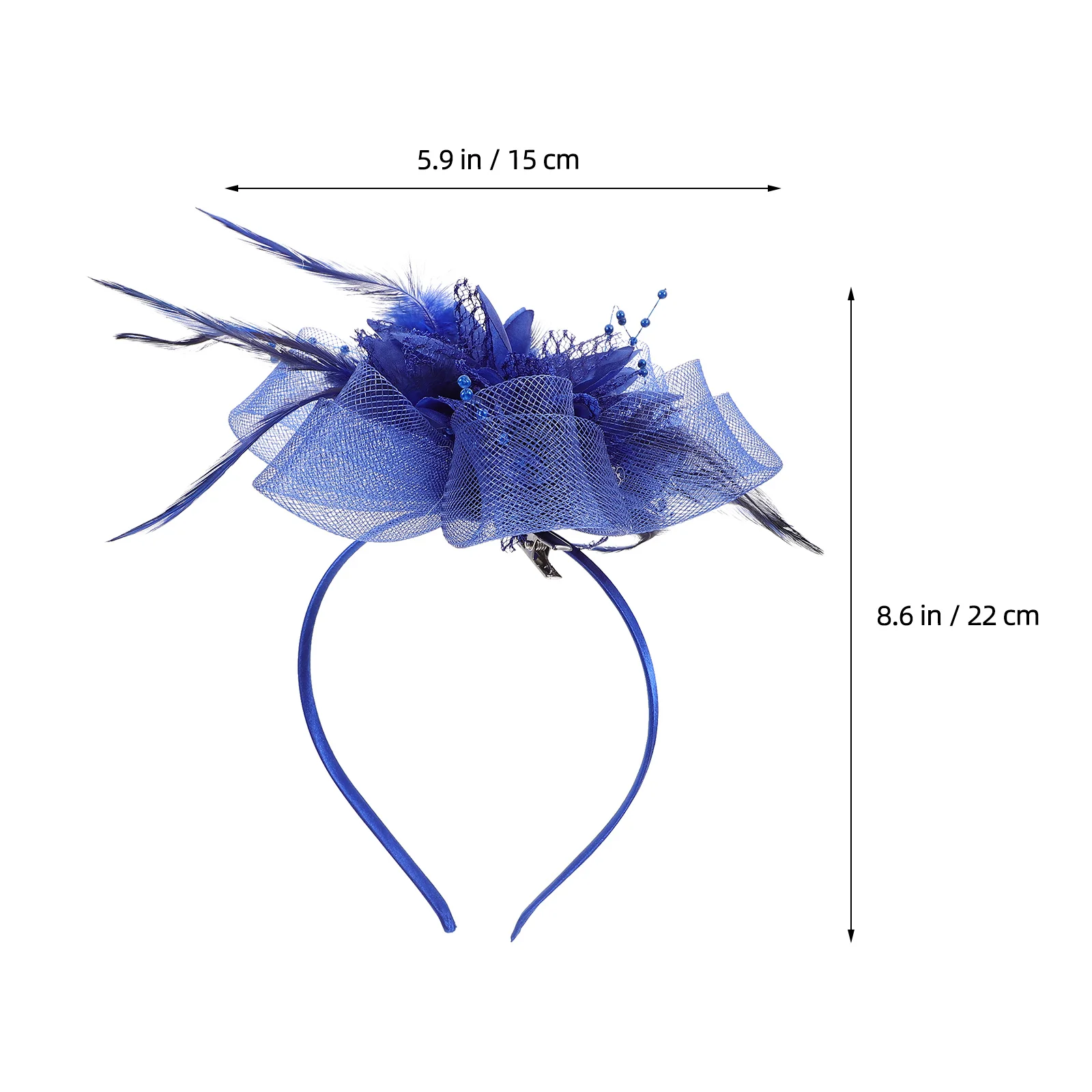 مشبك شعر فاسيناتور عقال خمر شبكة بلوم خفيفة الوزن أنيقة المرأة غطاء الرأس لحفل زفاف الشاي مأدبة