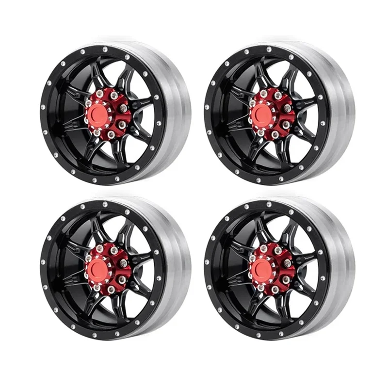 

Отличное качество-4 шт., ступица колес из алюминиевого сплава с бисером, 1,9 дюйма для 1/10 AXIAL SCX10 SCX10 III CC01 D90 RC Crawler Car Up