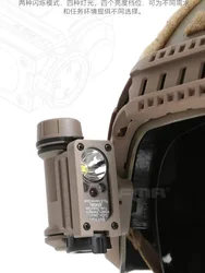 FMA Tactical Compact II IR LED Headlamp Portable Outdoor Signal Light / Helmet Rail Shroud Mount