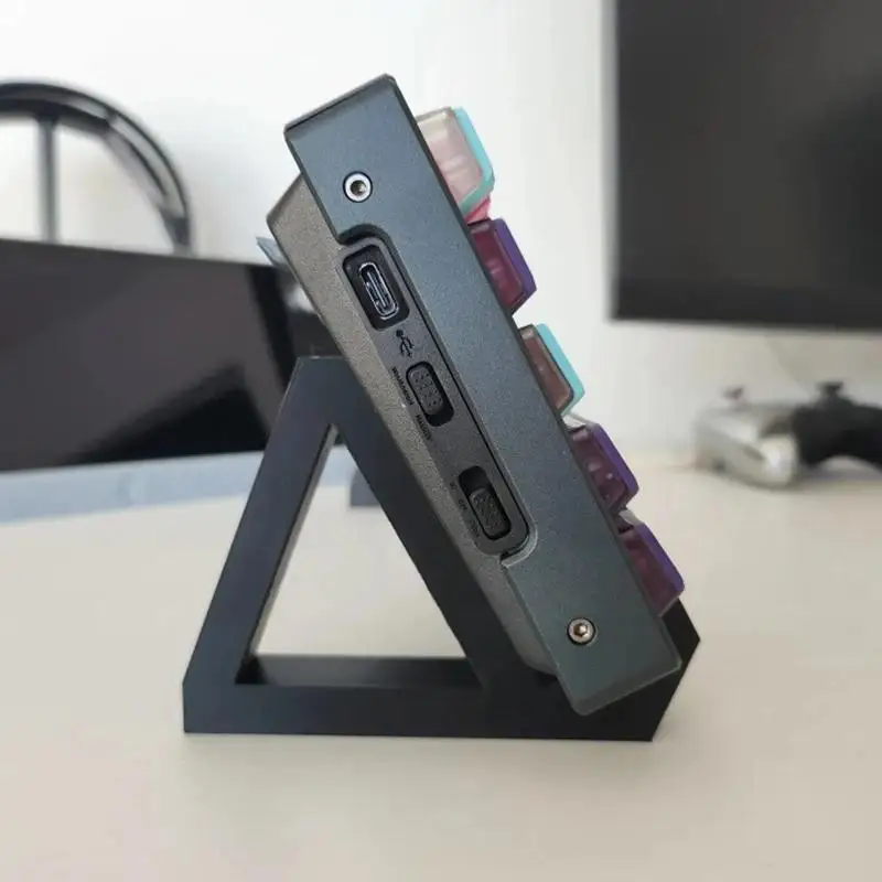 1 Paar mechanische Tastaturhalterungen für Computer, Schichtgestell, Kunststoff, 3D-Druck, Tastatur-Display-Ständer