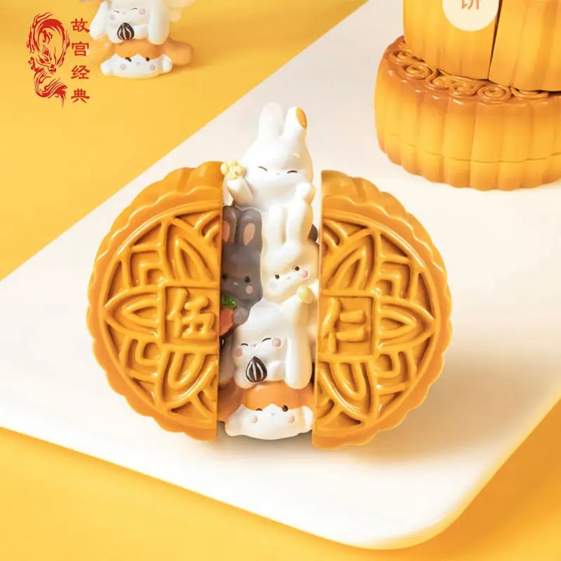 Mid-Autumn Festival Limited Rabbit Good Moon Full Moon Cake House Decoration Action Anime Mystery Figure Toys and Hobbies Gifts