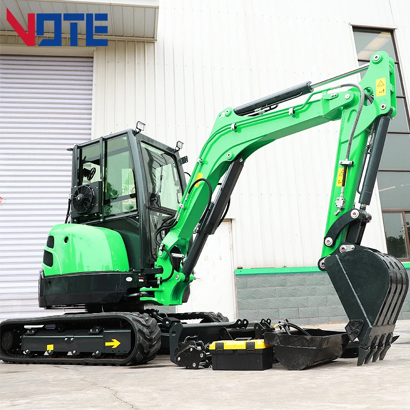 Factory Construction Machinery Mini Excavators Multifunctional Small Digger 2.0 Ton 3 Ton Mini Excavator With Zero Tail