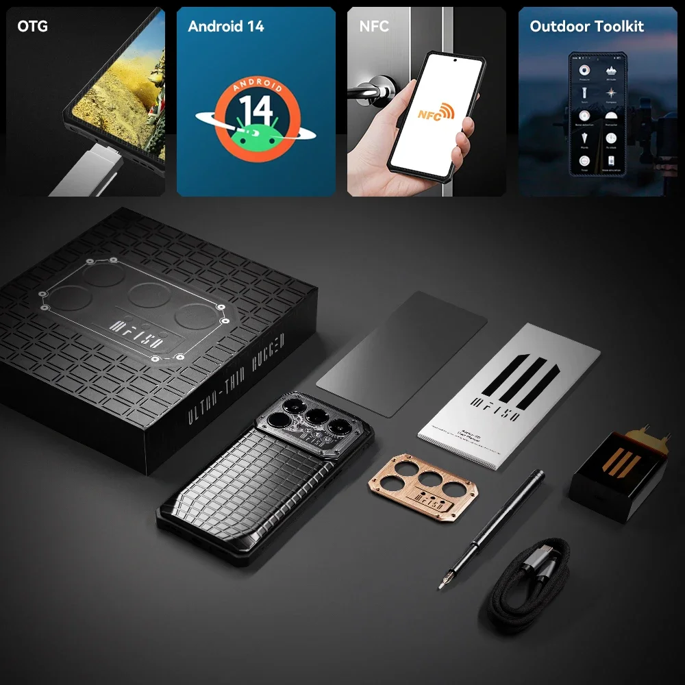IIIF150 Raptor 5G Rugged Phone 6.78'' AMOLED Display Call Phone 16GB+512GB 10000mAh 50MP Smartphone Android 14 Thermal Imaging