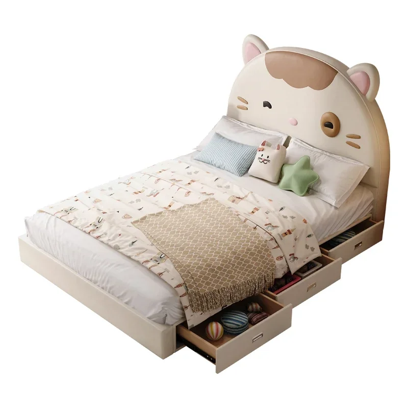 高級睡眠ベッドユニークな安全プラットフォーム睡眠プリンセスデザイン快適な格安ベッドソフト Camas De Casal トレンディな家具