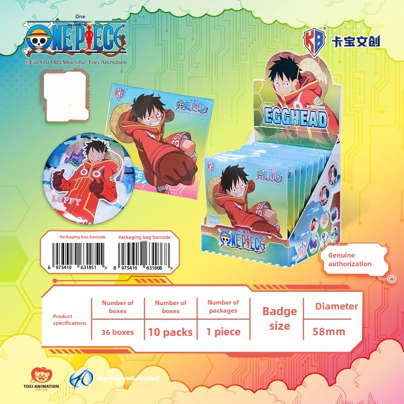 Insignias de la Primera Serie de KABAO One Piece, Colección Arco de la Isla Egghead, Pines de Metal de Luffy, Regalo para Fanáticos del Anime