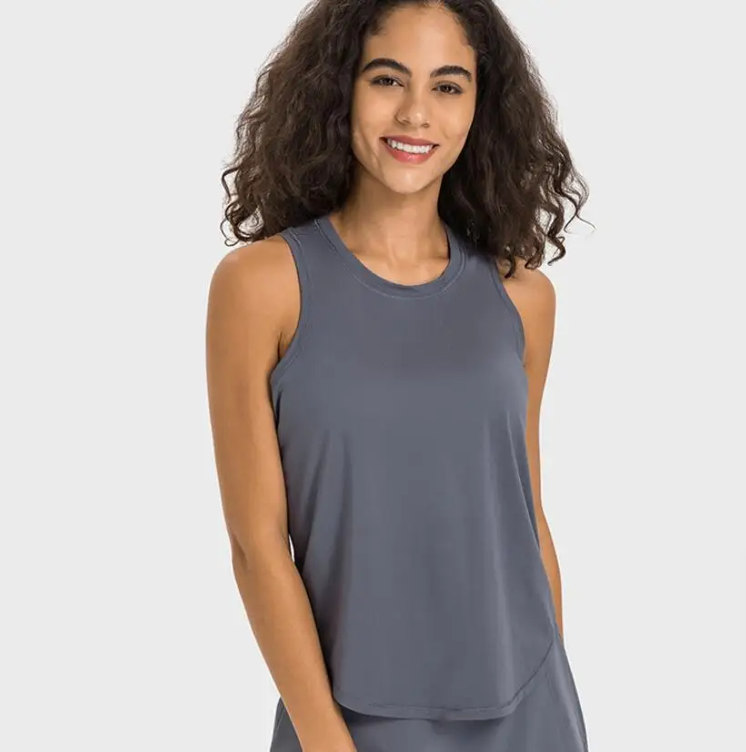 Tops de regata esportiva sem mangas para mulheres, monocromático, colete casual, verão, XS4, S6, M8, (L10), XL12)