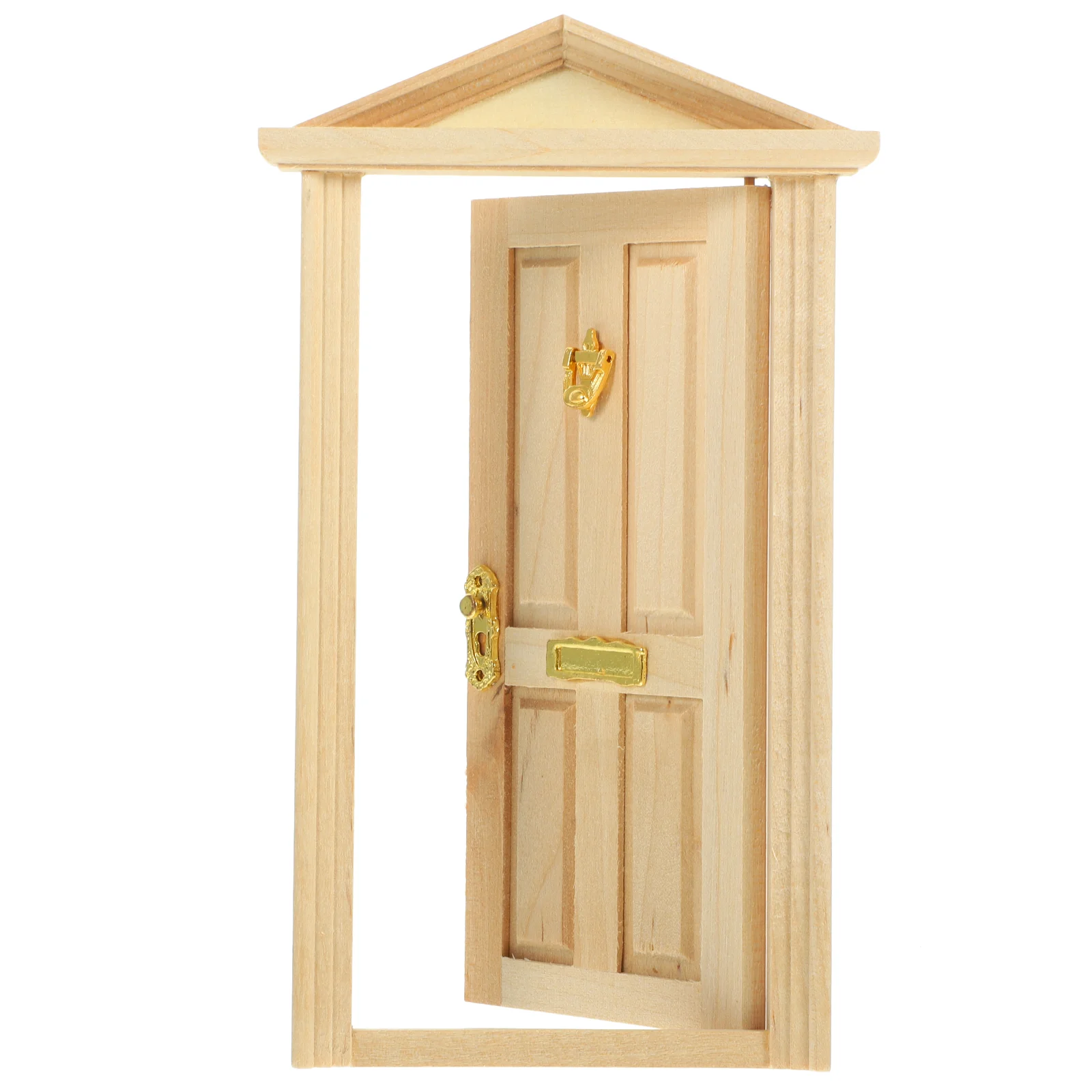 

Mini Wooden Door Scale House Model Gate Doors For DIY Crafts Miniature Furniture