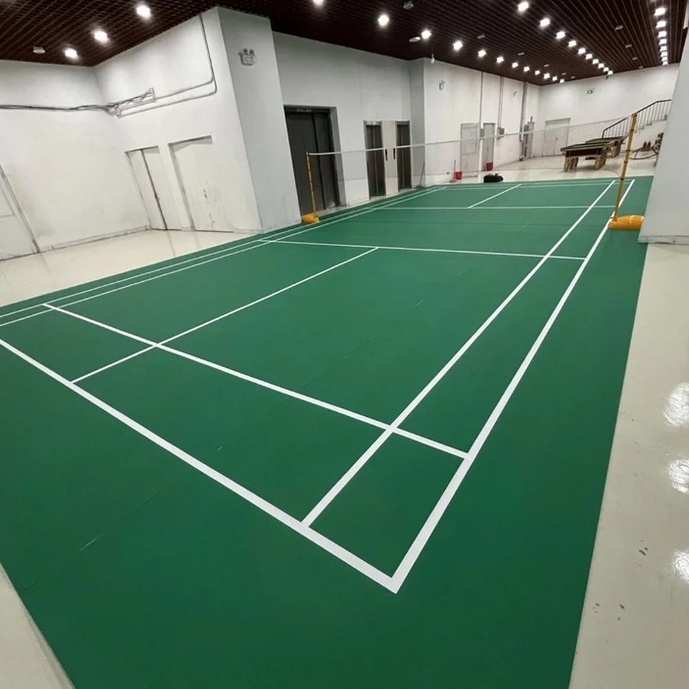 Beable BWF Certified Badminton Court Flooring Sports Green Anti-Slip Wear-Resistant Durable Surface