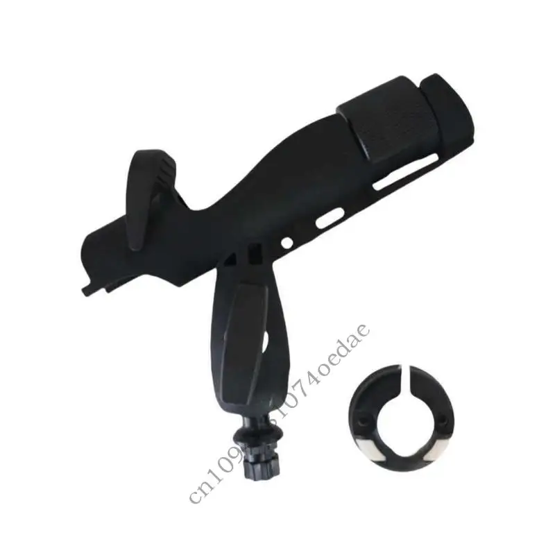 

Hard Plastic Fishing Rod Base Allowing Smooth cycle Rotation And Easy Assembly Without Tools