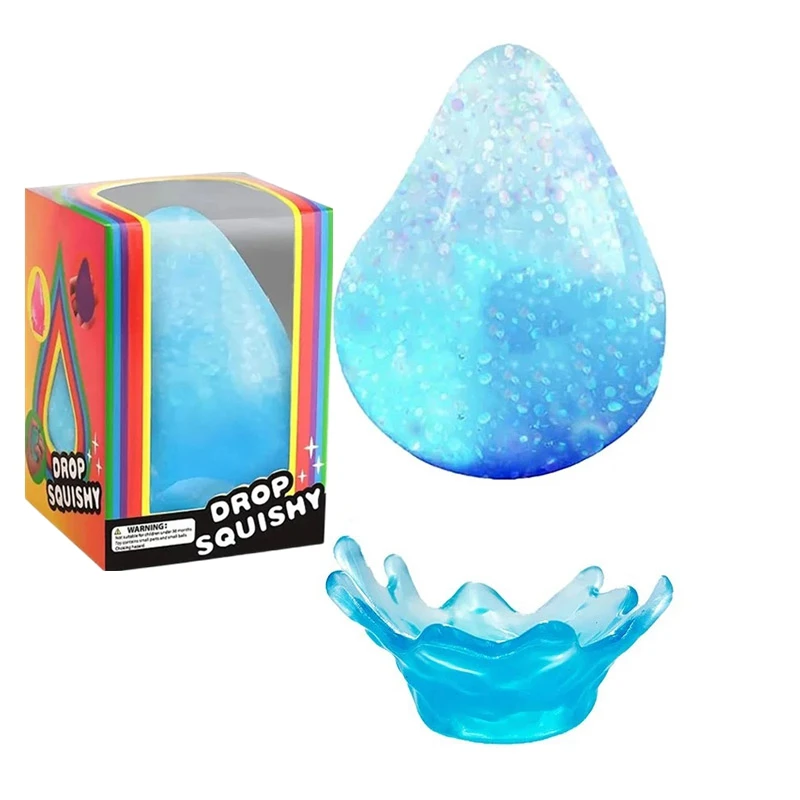 Soft And Big Water Drops Pinch Simulation Dream Water Drop Slow Rebound Pinch Ornament Office Relaxation Pinch Ornaments