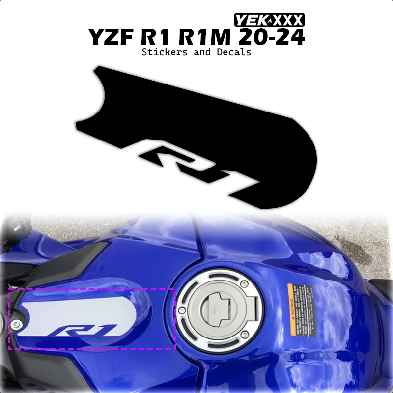 Hollow Design Fuel Tank Decals For YAMAHA R1 2020-2024 Models