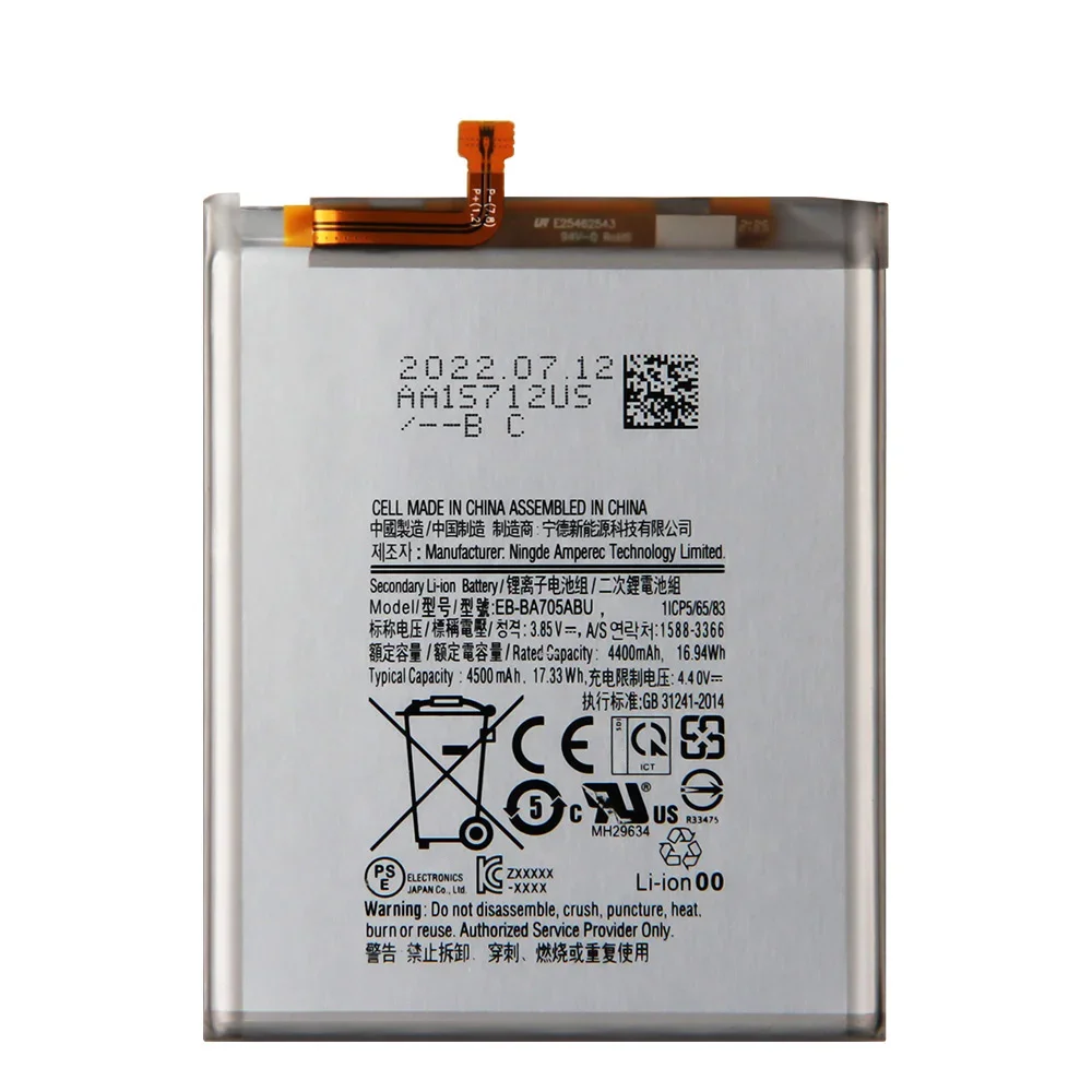 Chính Hãng SAMSUNG Pin Thay Thế EB-BA705ABU Dành Cho Samsung Galaxy SAMSUNG Galaxy A70 A705 SM-A705F SM-A705FN SM-A705W Điện Thoại Pin 4500MAh