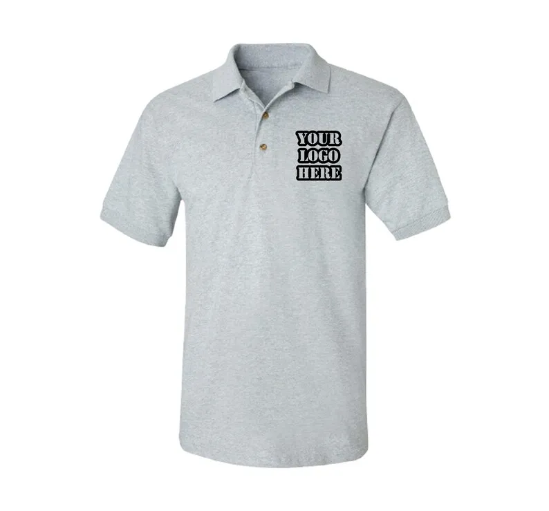 

Custom Embroidered Moisture Wicking Cotton Polo Shirt Unisex Embroidery Collar Breathable Polo Shirts Golf Logo Design Text Tees