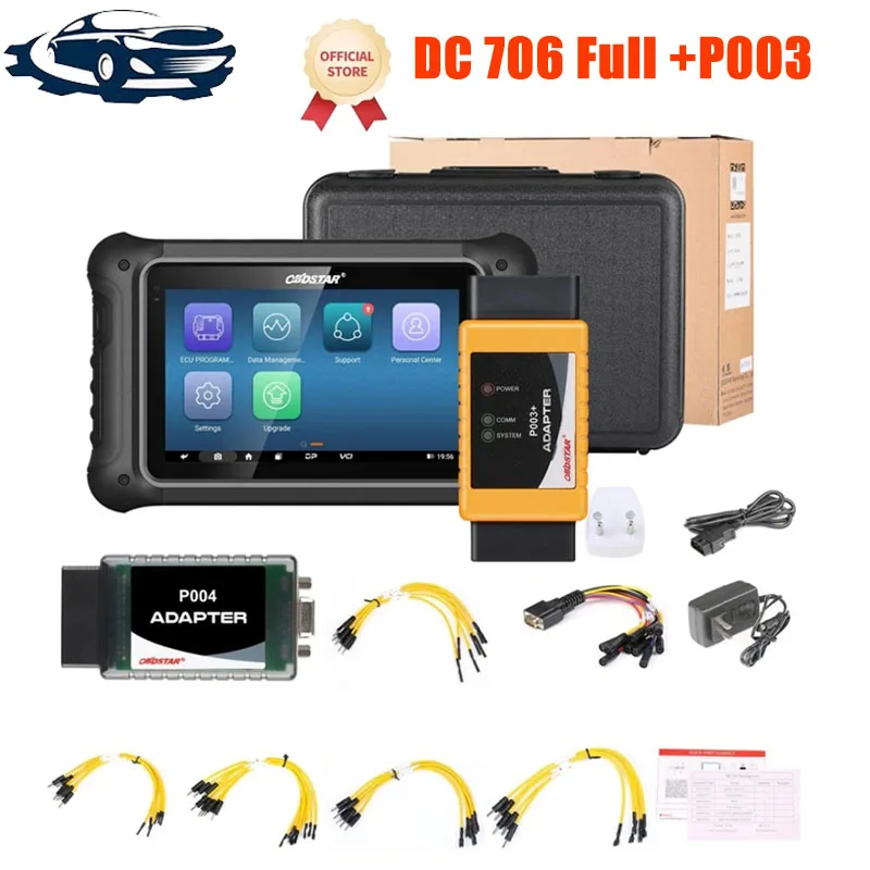 

OBDSTAR DC706 ECU Инструмент полная версия для автомобилей и мотоциклов ECM/ TCM/корпус клонирования ECU с MP001 комплектом и адаптером P003