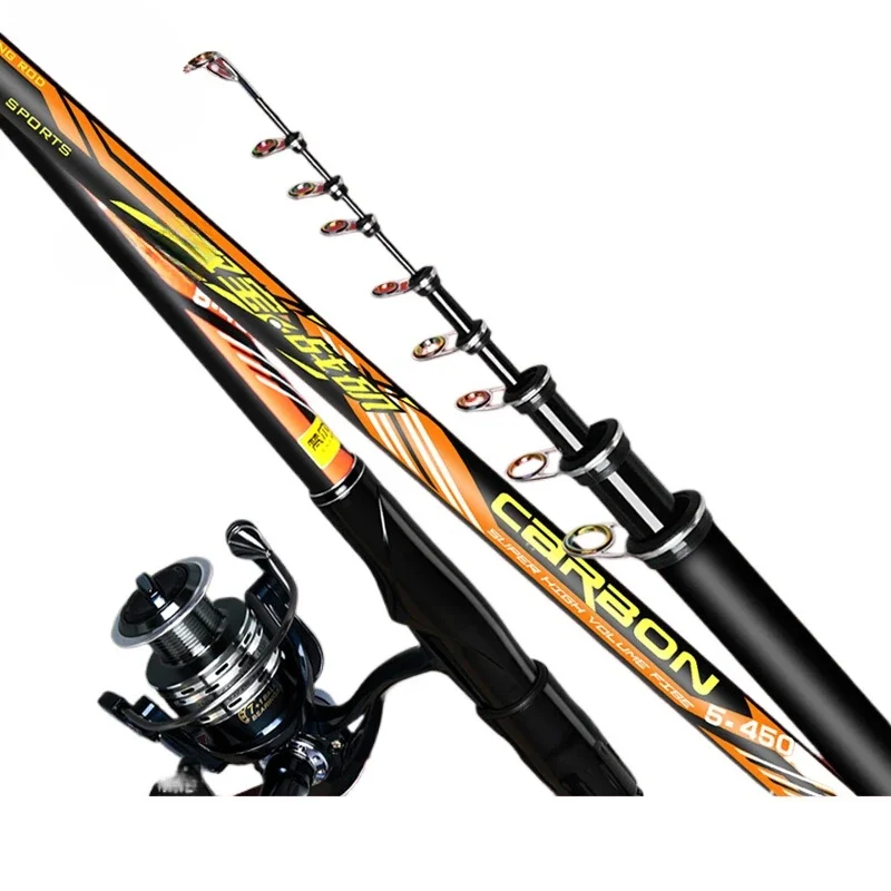 Rock Fishing Rod Carbon Ultra Hard Ultra Light Fishing Rod Large Guide Ring Large Object Reel Seat Long Section Sliding Float