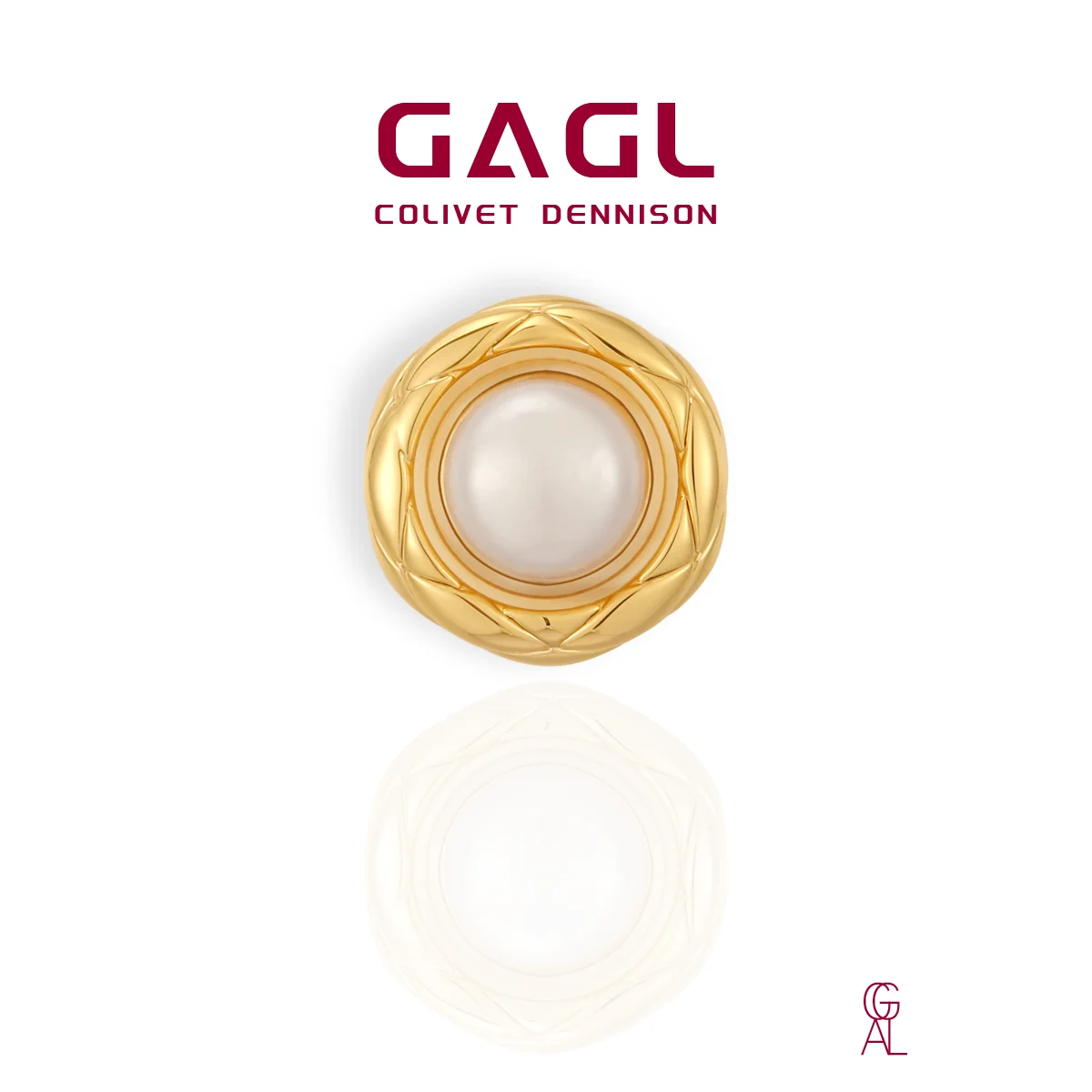 

Gala 18k irregular Baroque pearl round earrings for women Gold earrings jewelry is a simple Valentine's Day gift