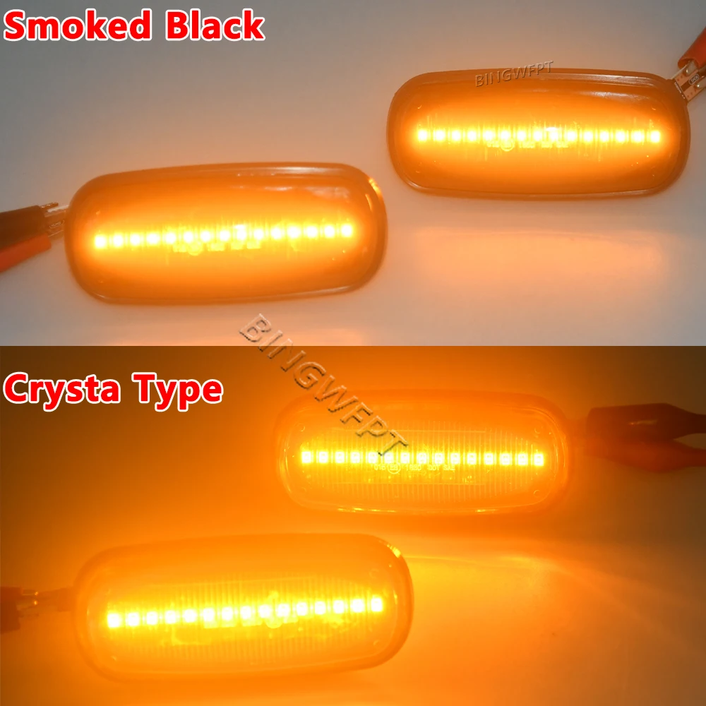 For Land Rover Discovery 2 Defender Td5 Freelander 1 LED Dynamic Side Marker Light Indicator Blinker Turn Signal Repeater Lamp