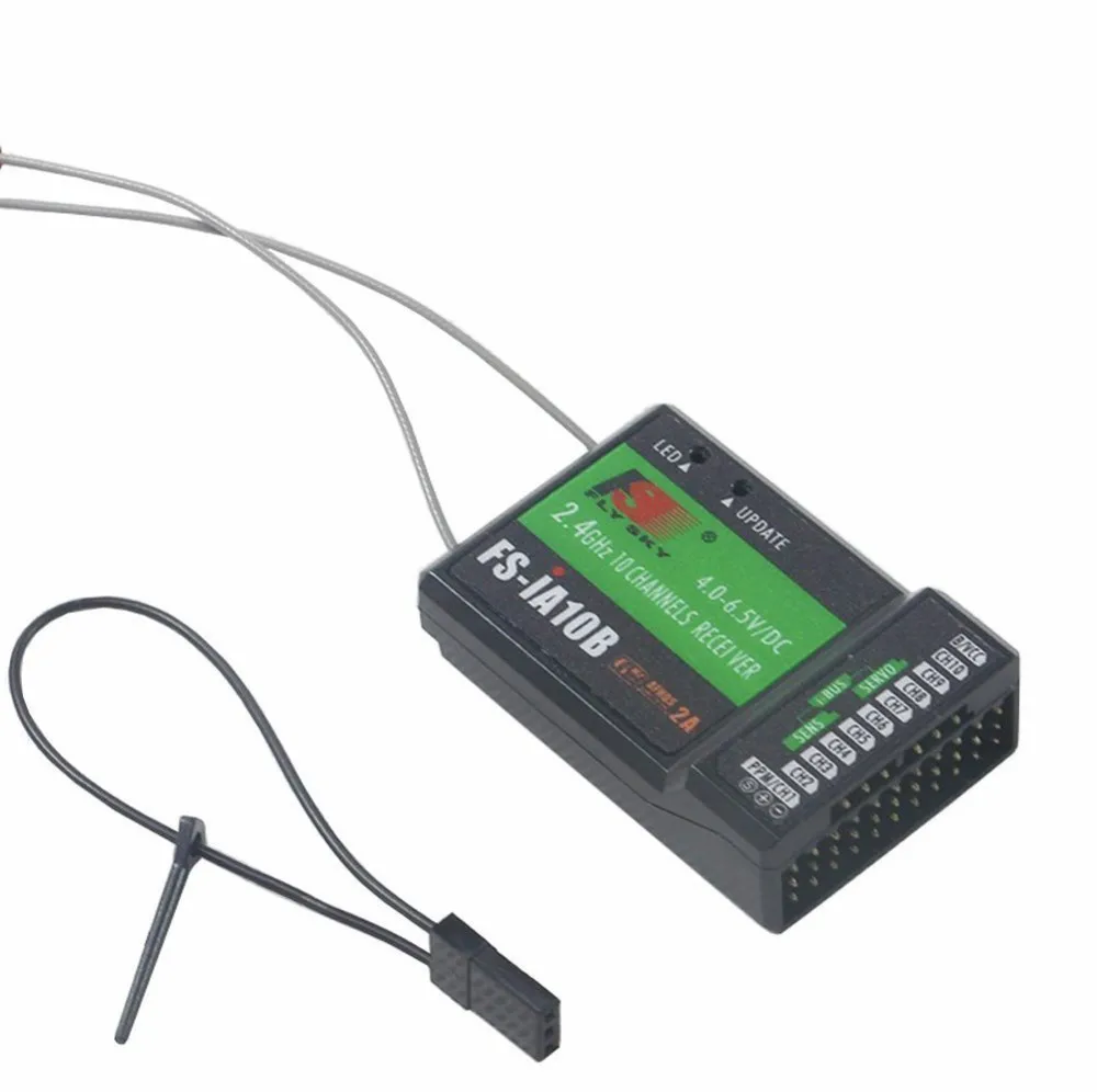 FlySky FS-IA10B IA6B X6B FS-A8S IA6 receiver receptor for i6 i10 CT6B T6 TH9x transmisor de Control remoto partes With iBus Port